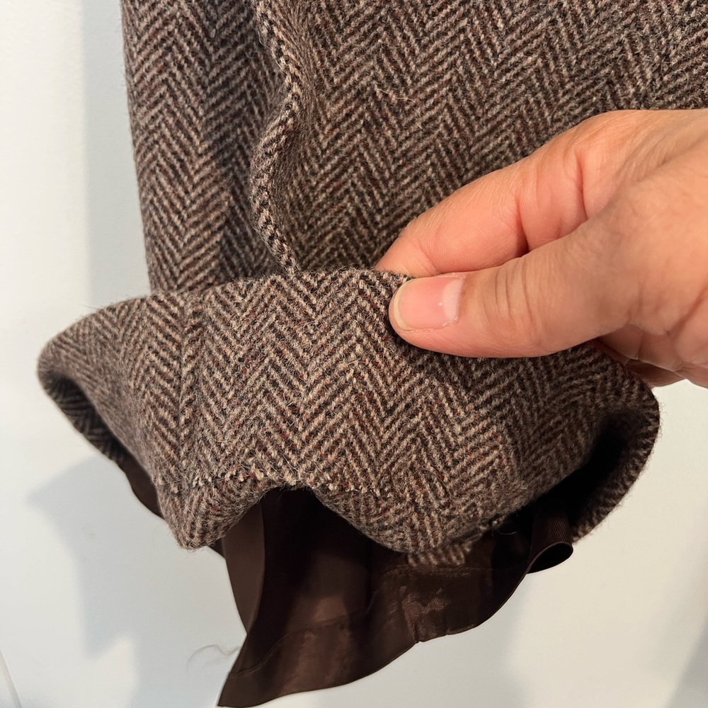 Pendleton Vintage Brown Wool Herringbone High Wai… - image 6